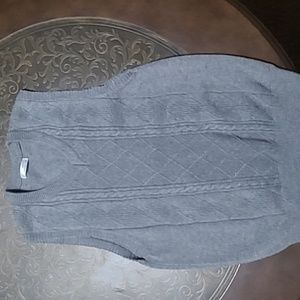 Small grey v-neck sweater vest
